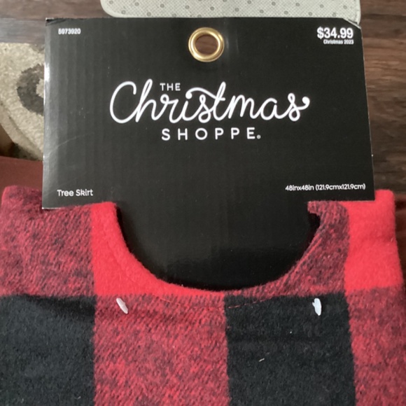 The Christmas Shoppe Christmas Tree Skirt New with tag 48” - Picture 2 of 4